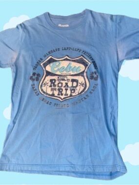 Women’s Blue 'Road Trip' Graphic Tee